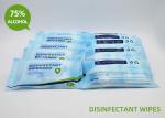Non Woven Fabrics Disinfectant Wipes Travel Pack With Alcohol Safe For Skin