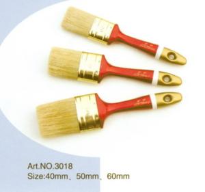 Quality Plastic handle pure natural bristle Chinese bristle mix 3 piece paint brush sets No.3018 wholesale