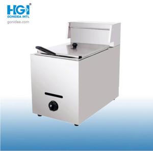 Quality Countertop 6L Stainless Steel Gas Fryer Machine For Chicken Commercial wholesale