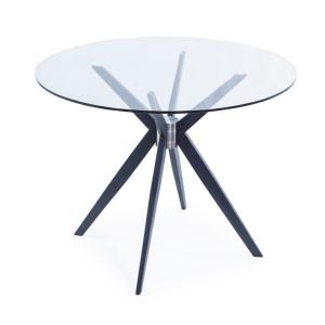 Quality Restaurant Furniture 12MM Painted Glass Top Dining Table wholesale