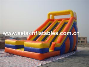 Quality Inflatable Pvc Tarpaulin Dual Slide For Children Park Games wholesale