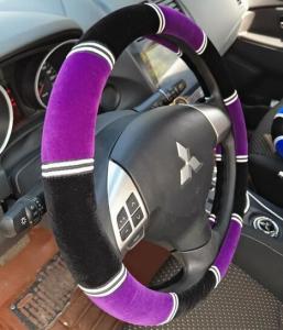 Quality Car steering wheel cover fabric cover car steering wheel cover easy clean wholesale