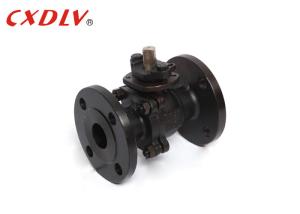 Quality WCB 2Way Manual Stainless Steel Flange Carbon Steel Ball Valve With Mounting Pad wholesale
