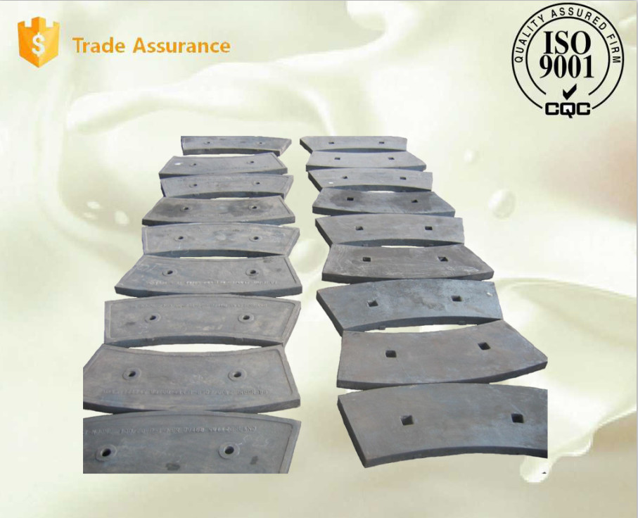 Pearlitic Cr-Mo Alloy Steel Castings Lifter Bars , HRC33- HRC43 Ball Mill Lining