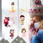 Static Reusable Cling Stickers , Preschool Educational Toys Screen Free