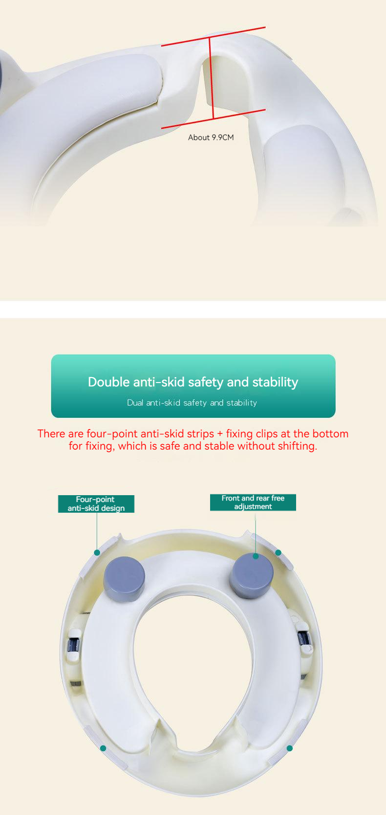 Customized Logo Child Potty Training Seat Eco-Friendly Easy Clean