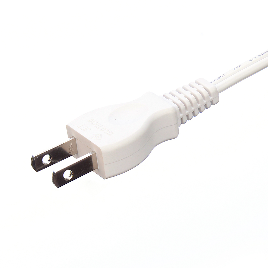 2 Pin VFF 2X1.25mm2 Japan PSE Standard Power Cable Laptop Extention Cord with Oxygen Free Bared Stranded Copper Conductor