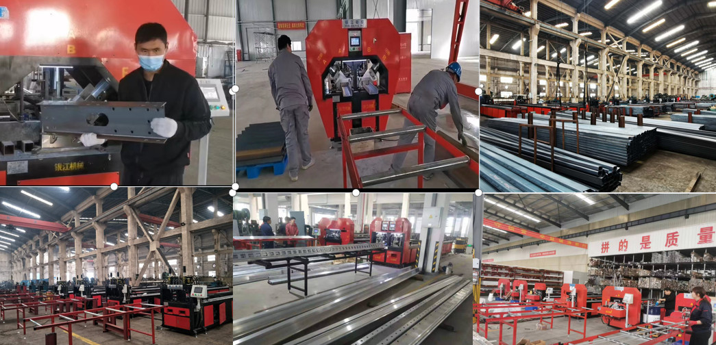 High Speed Hydraulic Automatic 80 X 80 Square Tube Punching And Shearing Machine