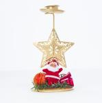 Fashionable Design Iron Ornament Christmas Candle Holder