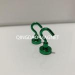 Sintered NdFeB Hook Magnet, N35,16KGS, Permenent Hook Magnets in Green Color