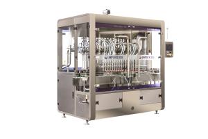 Quality 16 Head Cream Volumetric Piston Filling Machine For Viscous Liquids 1 Liter Water Bottle Filling Machine wholesale