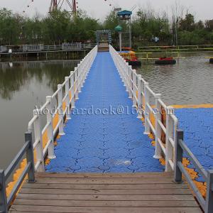 Quality Inflatable plastic hdpe moular floating pontoon bridge for sale wholesale