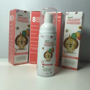 Quality 50ml Strawberry Mousse Toothpaste Kids Foaming Toothpaste wholesale