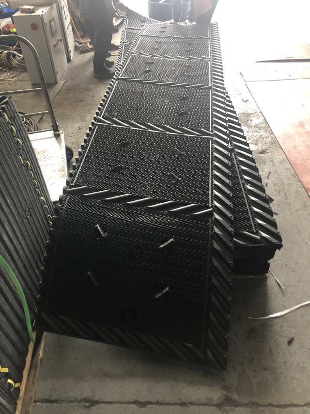 Black Cooling Tower Infill Cooling Tower Package PVC Filler 810mm 5