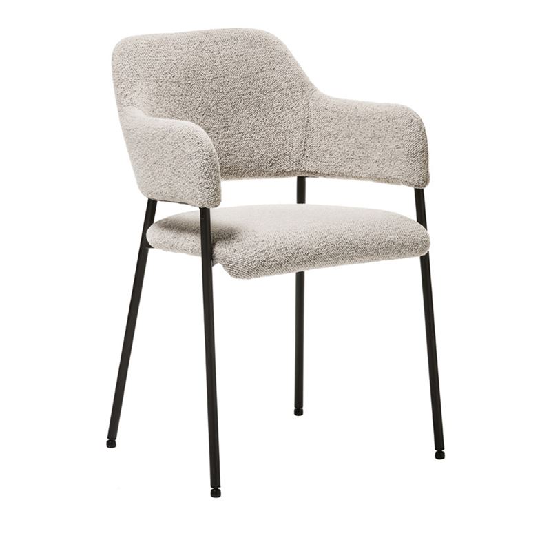 Customized Color Metal Legs Velvet Dining Chair for Minimalist Nordic Leisure in Hotel