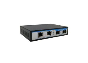 Quality Single Mode Fiber Optic Switch 2 RJ45 2 SFP Ports Auto Negotiation 5% - 90% Humidity wholesale