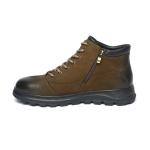 Tan Lace-up Anti Skid Mens Leather Ankle Casual Boots