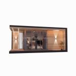 30ft Prefabricated Wooden Glass House Sunshine House Container Prefabricated