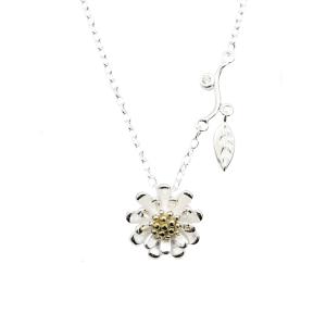 Quality Personalized New Jewellery Design 925 Silver Cubic Zirconia Necklace wholesale