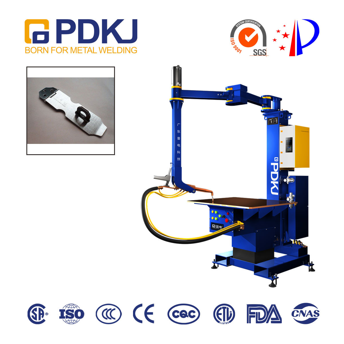 Customized Platform DC Table Spot Welding Machine 2000N 1000HZ