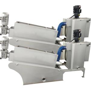 Quality 304SS 316SS Screw Press Sludge Dewatering Machine 20m3/H Wastewater Treatment Equipment wholesale