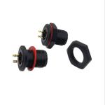 Male IP67 Waterproof Connectors 2Pins Bulkhead Mount Plug