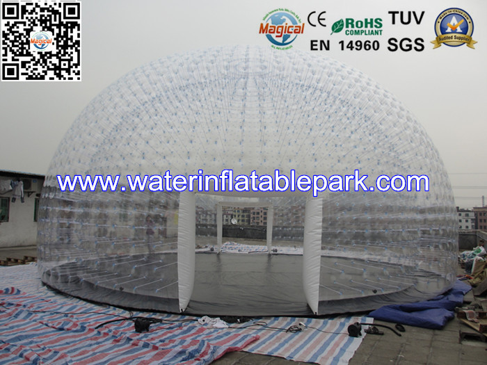 Event Transparent Bubble Tent For Bar , Inflatable Large Dome Tent