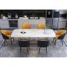 Buy cheap Luxury European Stainless Steel Marble Dining Room Table from wholesalers
