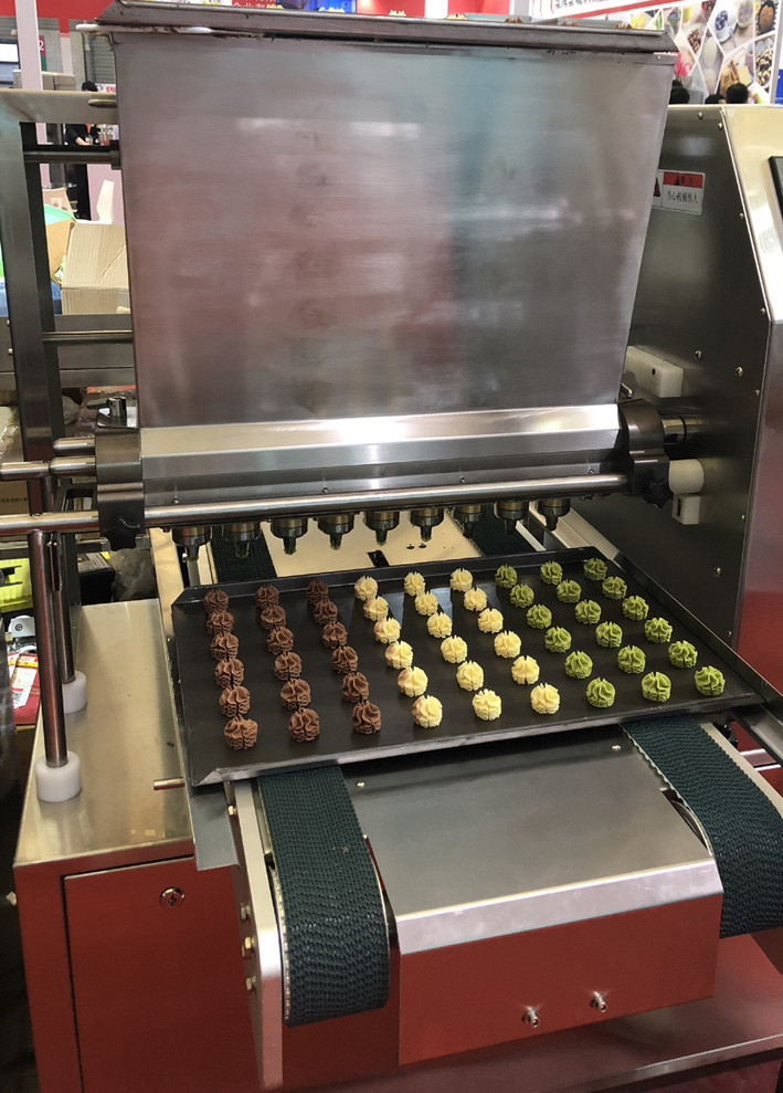 PLC Touch Screen Cookie Depositor Machine 1.2M Width Single Color