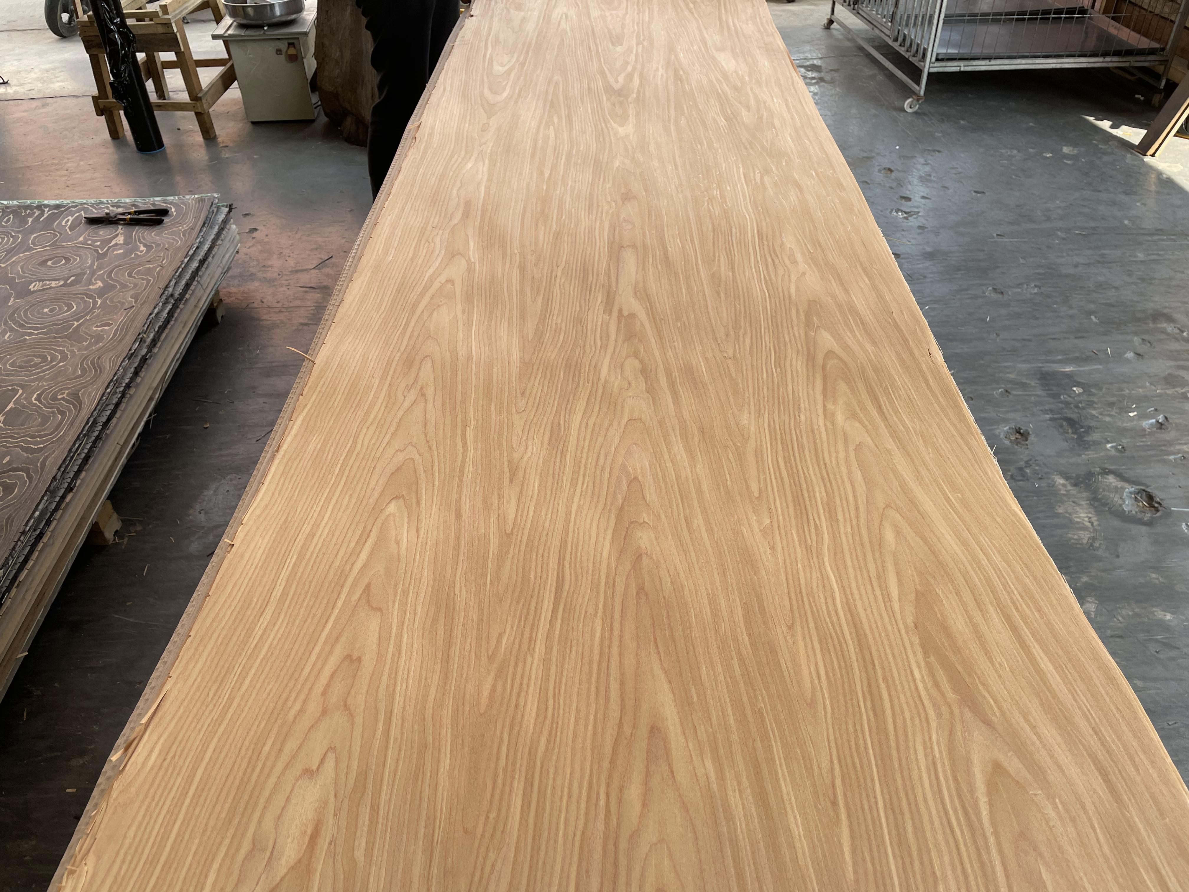 New Design Free Sample Engineered 2500*240mm Cherry Reconstituted Wood Veneer For Boat Decking Door