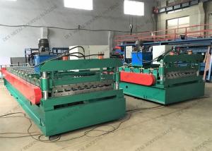 Quality 1250mm Ppgi Glazed Tile Forming Machine With Hydraulic Cutting wholesale
