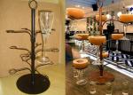 12 Arms White Cocktail Tree Stand Rack , 3 Layers Wine Glass Metal Display Rack