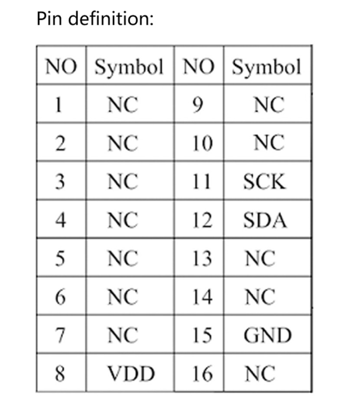 0.66 Inch IIC OLED Display 16 Pin With 64x48 Pixels, White/Blue Fonts Ultra-Low Power OLED Display