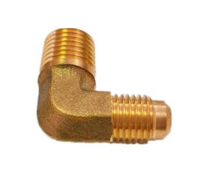 Quality 1/4 Flare 90 Degree Brass Elbow Fitting NPT Thread wholesale
