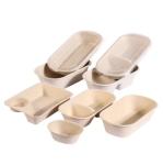 100% Biodegradable Disposable Dinnerware Compostable Sugarcane Food Container