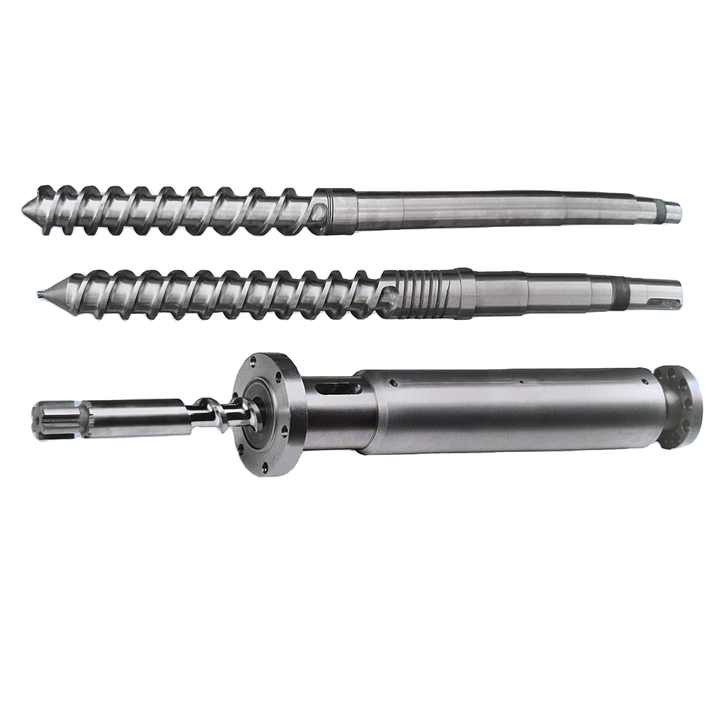 Factory Extruder Hot And Cold Feed Rubber Screw Barrel alloy steel For Plastic Rubber Machine