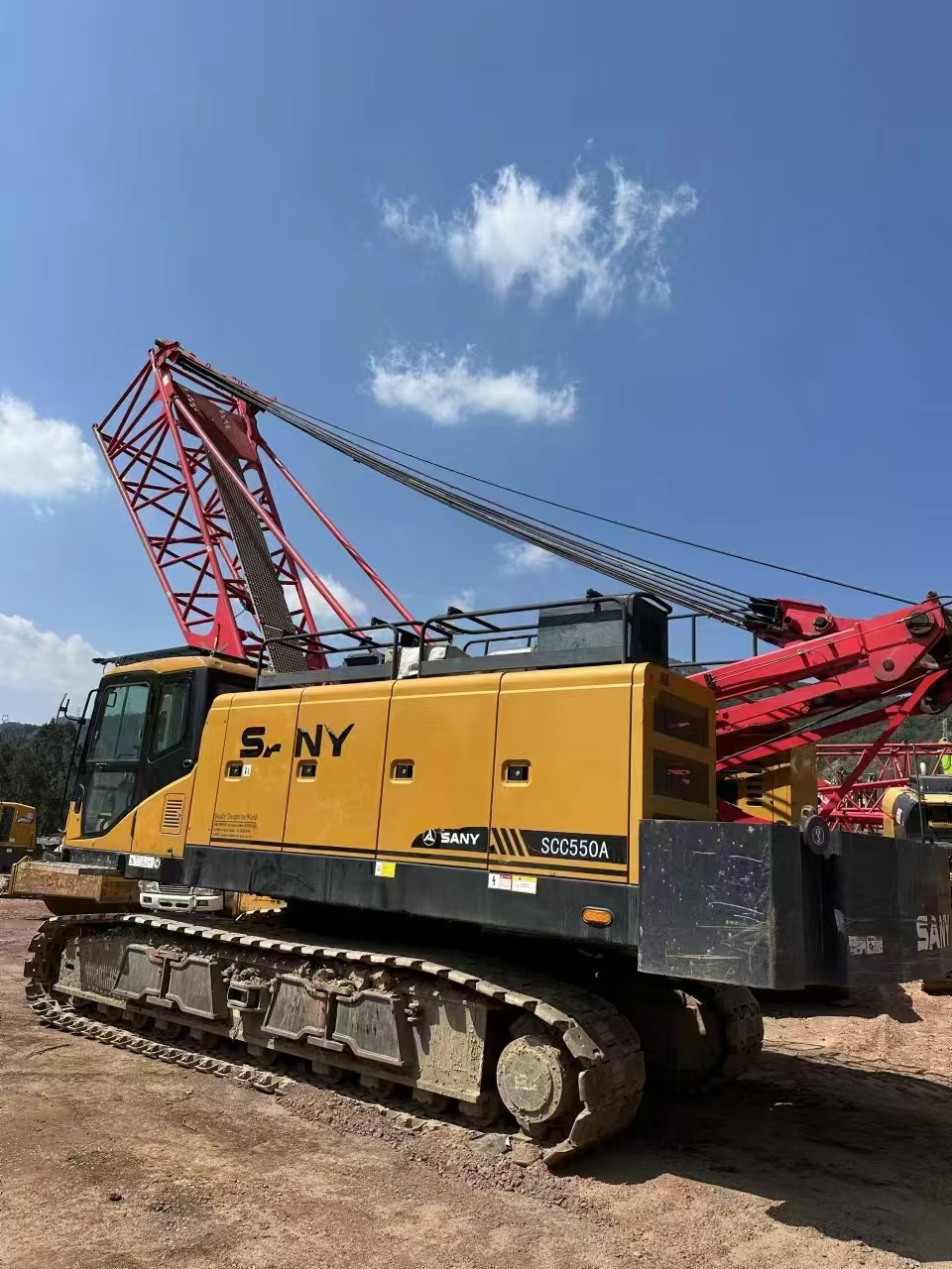 Used Second Hand Lattice 55 Ton Crawler Crane with Low Energy Requirements and ISO9001 Certification