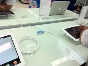 COMER Customer experience tablet stand retail secure anti theft alarm