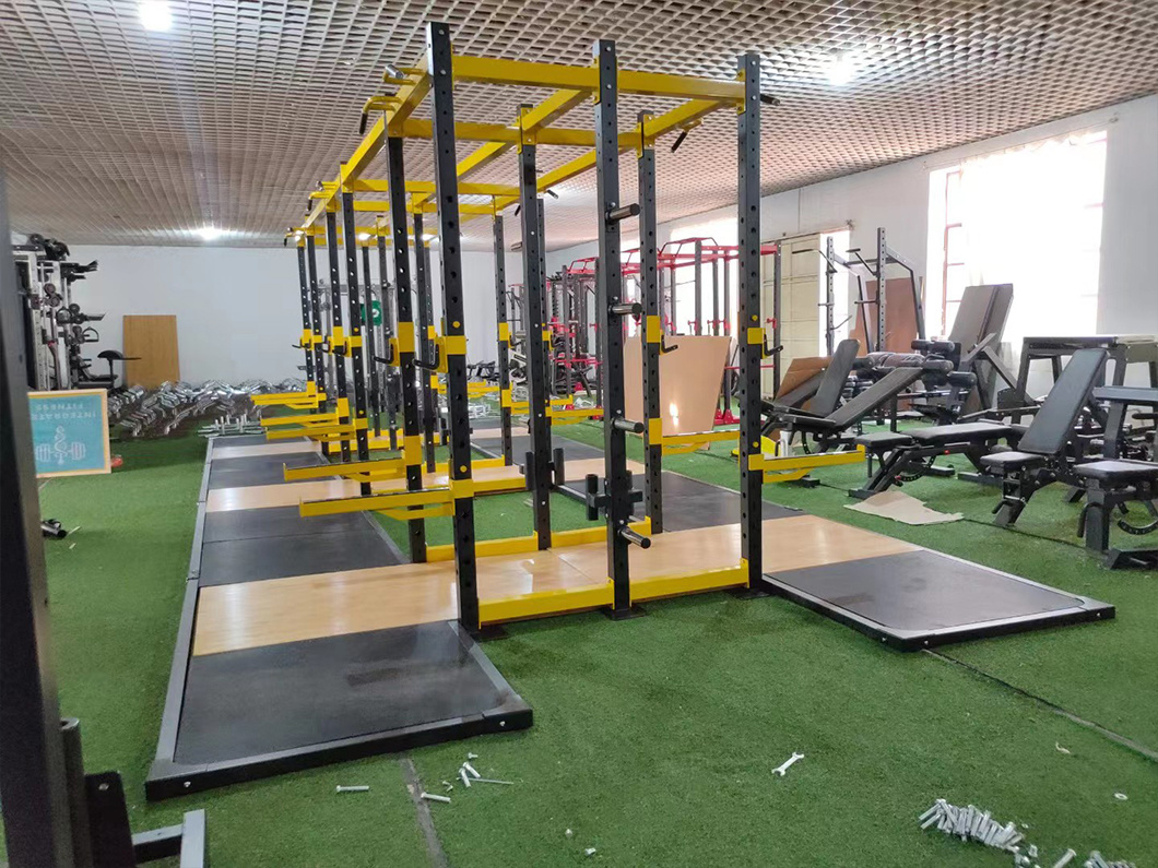 Body Building Fitness Device Commercial Gym Fitness Equipment Home Strength Power Rack Overhang Cross Fit Rig