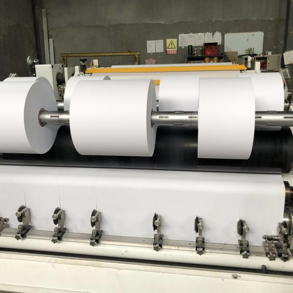 Cheap 50g/M2 Pre Printed Jumbo Thermal Paper Rolls 55gsm 60gsm for sale