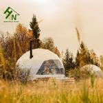 Fireproof Outdoor Camping Geodesic Dome Tent 5m Diameter For Accommodation
