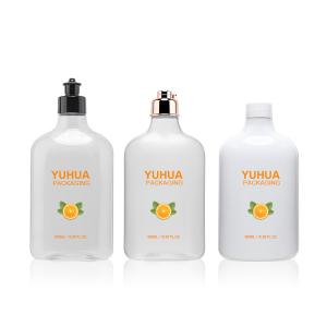 Quality 500ml Toiletry Plastic Packaging Bottles White Transparent With Cap 28/410 wholesale