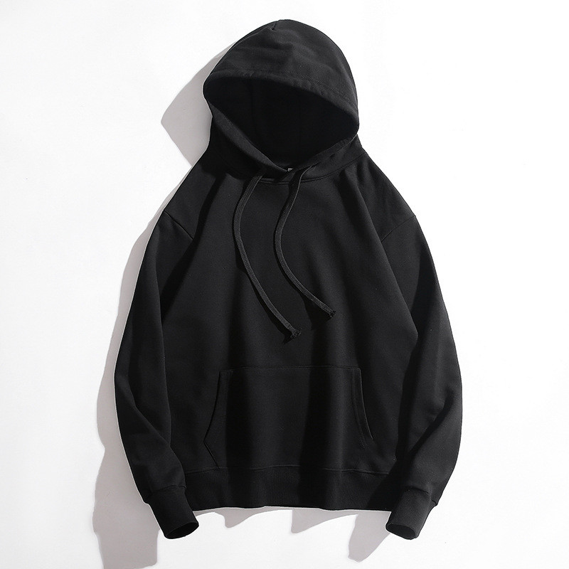 Sustainable Pullover Knitted Unisex Plain Hoodies Customized