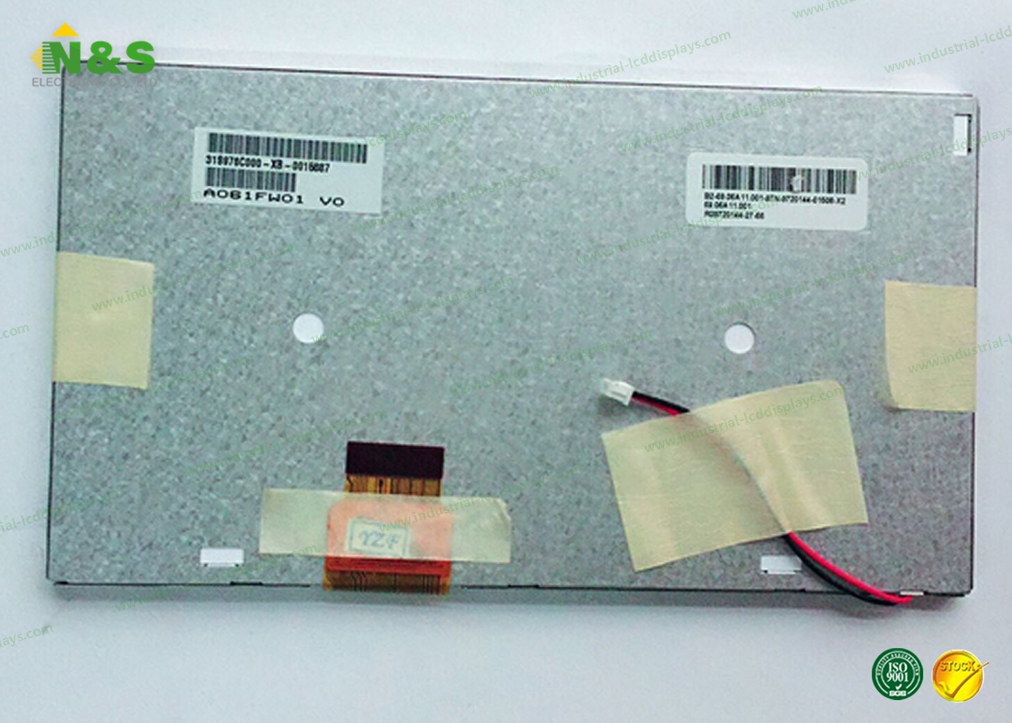 450 cd / m² A061FW01 V0 149×82.9 mm rohs lcd display 480 ( RGB ) ×234