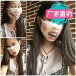 China hot 3D printing funny cotton face mask