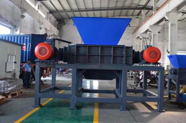 Scrap Metal Double Shaft Shredder Metal Shredder PLC Control Metal Recycling