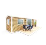 Vacation Style Family Prefabricated Wooden House with 2 Bedrooms 1 Bathroom 1