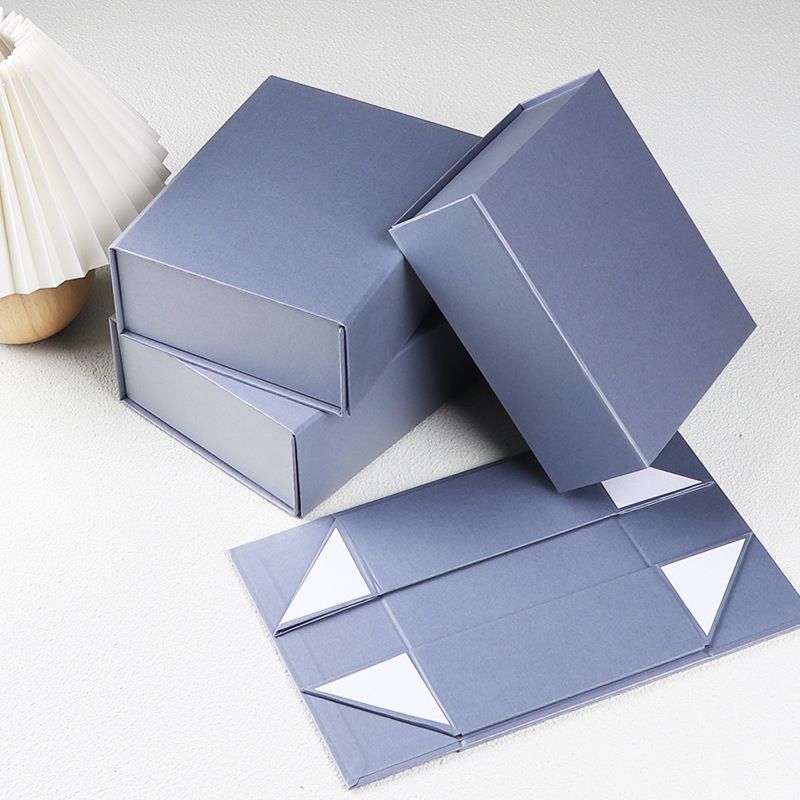 Magnetic Foldable Paper Carton Gift Box, Custom Logo Printed Cosmetic Cardboard Packaging Box