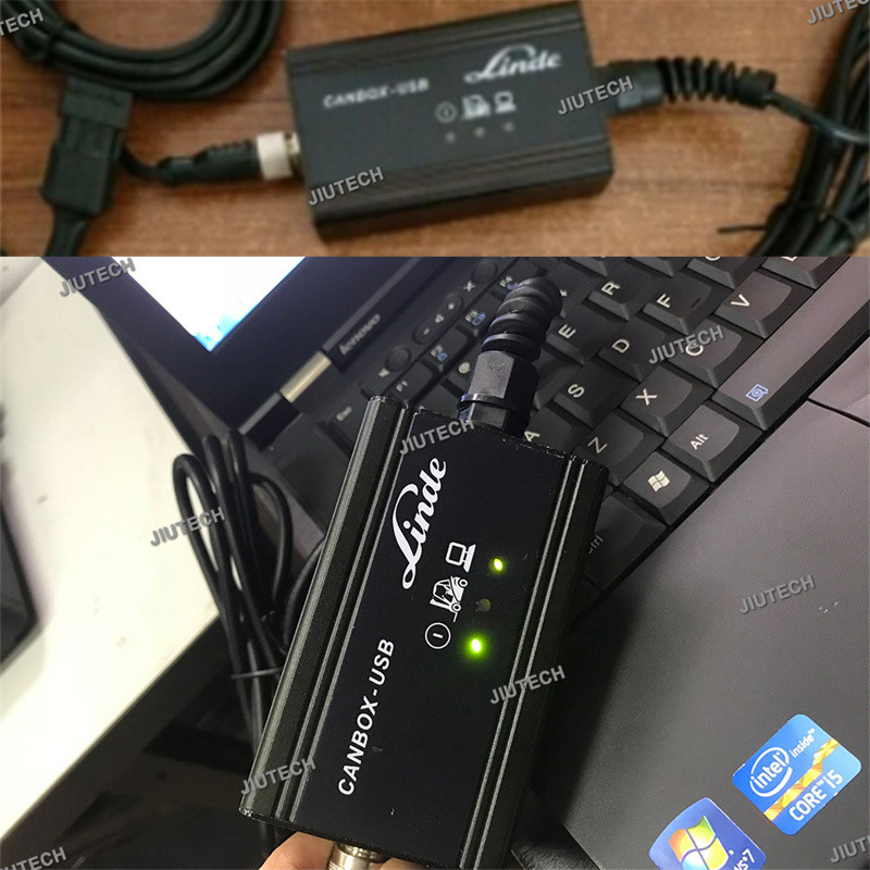 For Linde Canbox USB Doctor Forklift truck Diagnostic Cable linde pathfinder Diagnosis Interface Tool and FZ G1 tablet