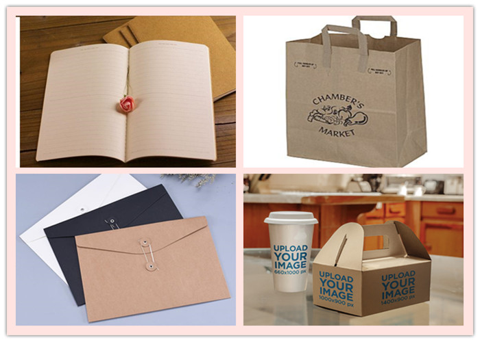 Uncoated 200gsm 250gsm Brown Kraft Paper Sheets A3 / A4 / A5 Size